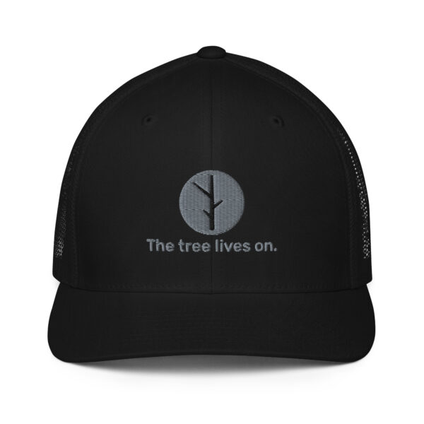 Flexfit "The tree lives on." Trucker Cap - Black/Gray